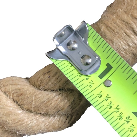 ONE SINGLE Jute Thick Rope Curtain Tieback, Nautical Hemp Tieback - Picture 10 of 11